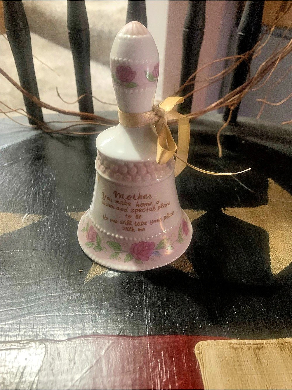 Floral Pink & Purple Bell Decor